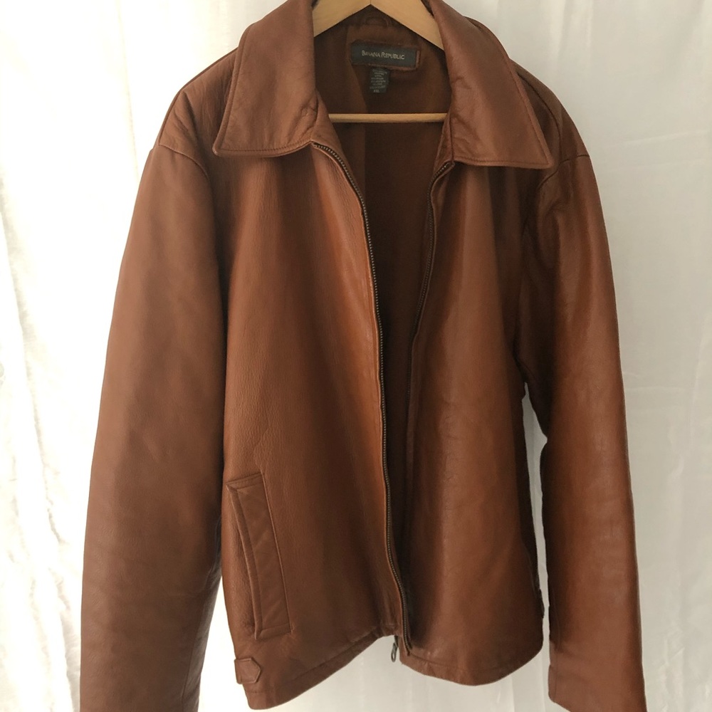 Banana Republic Leather Coat (Men’s)